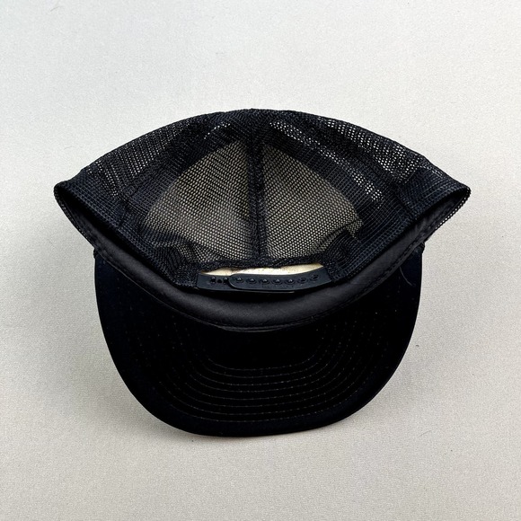 Vintage Bowling Hat Snapback Trucker Black Harrah's Cherokee Hotel Casino 90s - Picture 4 of 6